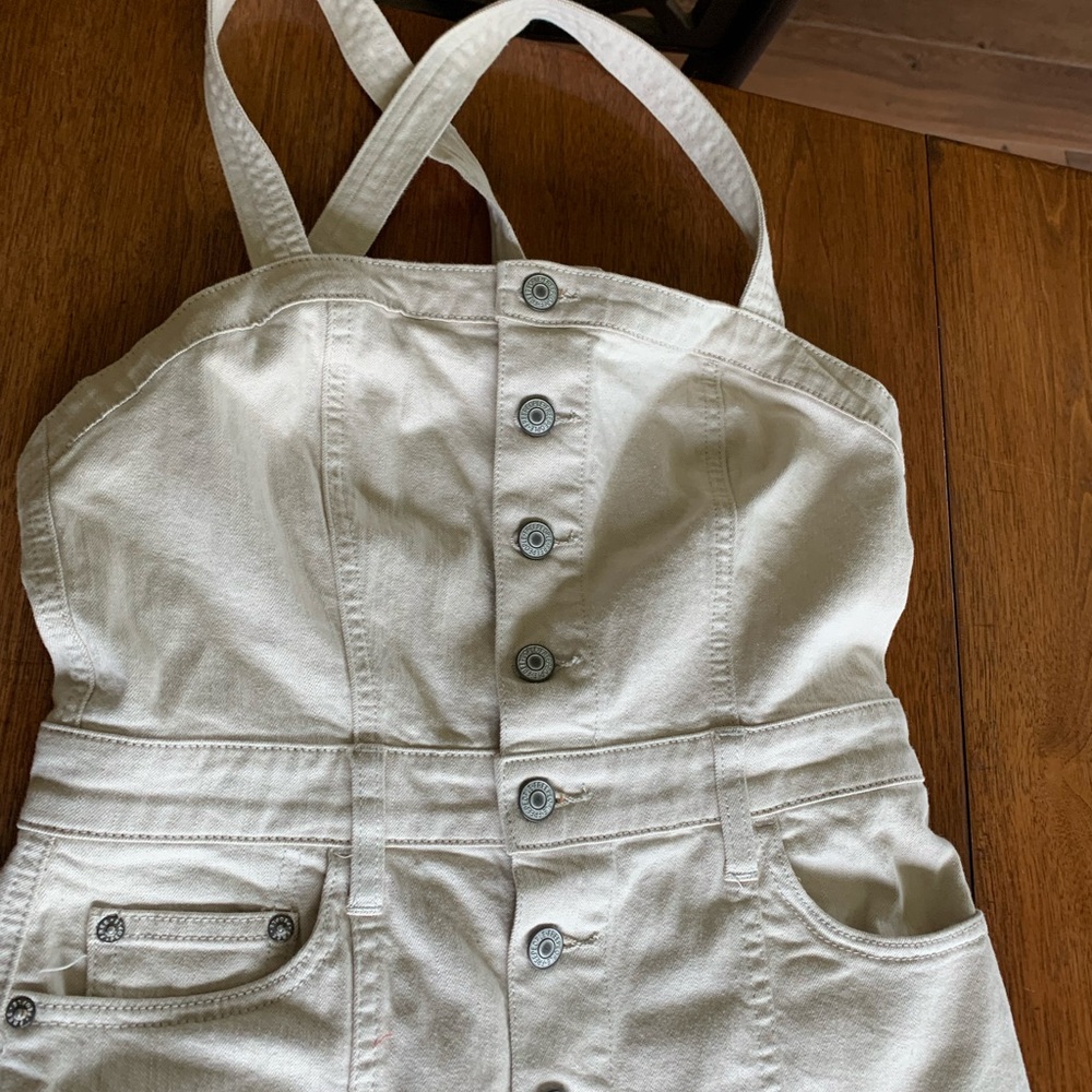 FREE PEOPLE DENIM overall dress